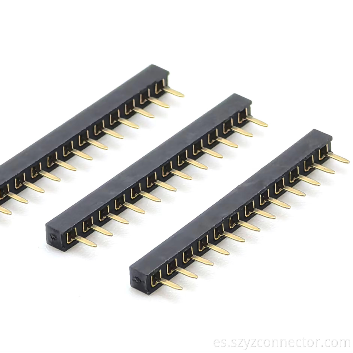 fila femenina H del conector del jefe de la echada de 2.0m m sola recta: 2.0m m 1*12P 2.0mm Pitch Female Header Connector Single Row Straight H:2.0mm 1*12P